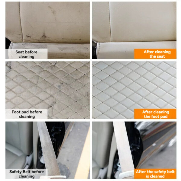 5 bottles of multi-functional foam cleaner for car interiors, efficiently removes stains and easily cleans car interiors - Image 3